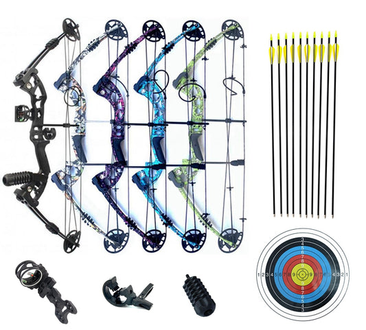 New ARCHQUICK Compound bow Package 20-55lbs Hunting Practice Target Start Kits