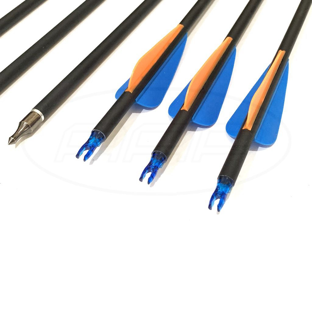 ARCHQUICK 12x Carbon Arrows 30 Inches Spine 500 For Compound Recurve Bow Hunting