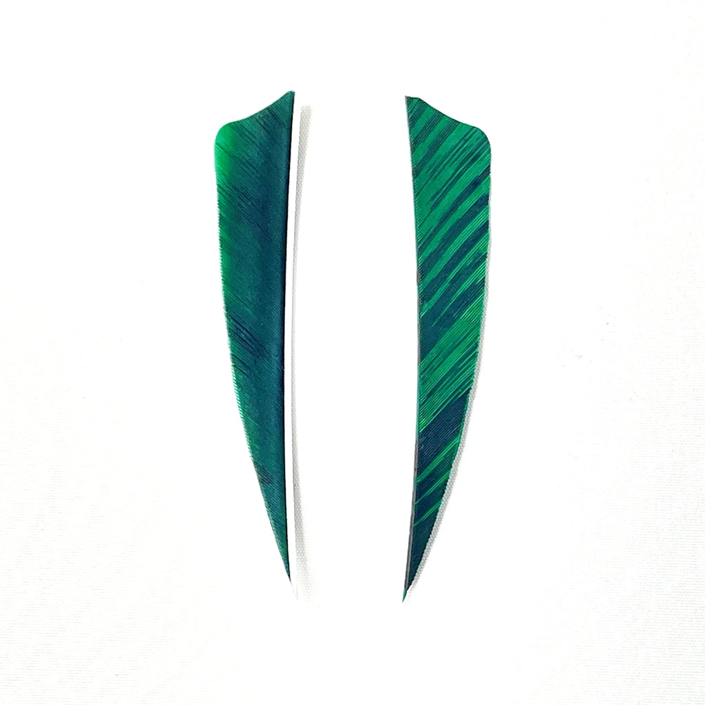 ARCHQUICK 4" Shield Camo RW Feather 12pack 7 Colours Fletching Vanes