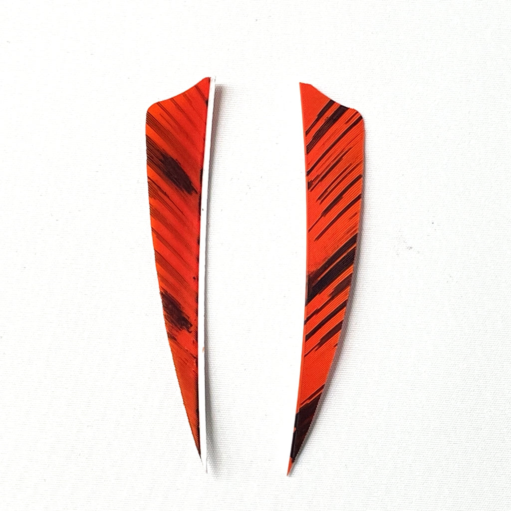 ARCHQUICK 4" Shield Camo RW Feather 12pack 7 Colours Fletching Vanes