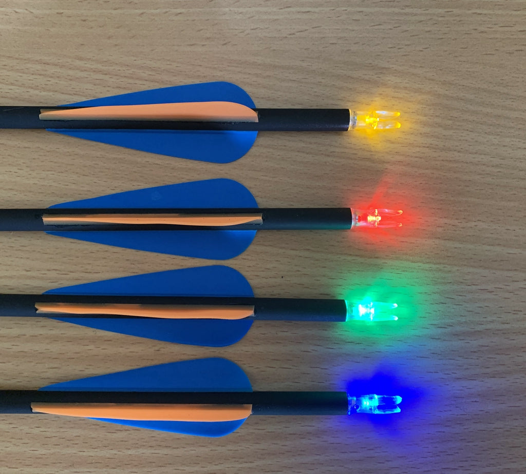 3x Archquick Lighted Arrow Nocks 6.2mm Bowstring Activated LED Glow Nock Hunting