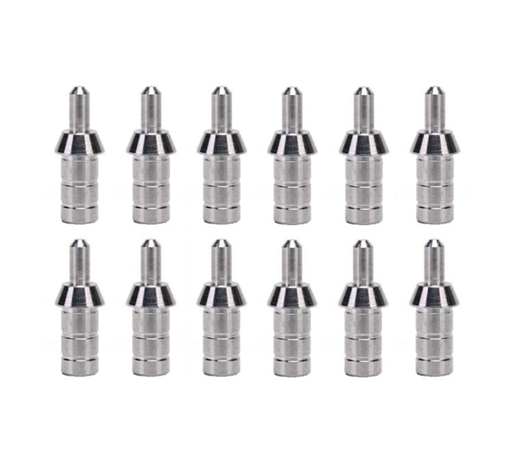 12x Pin Nock Bushing Adaptors for shafts OD 7.6/ID 6.2mm / OD 6.0/ID 4.2mm