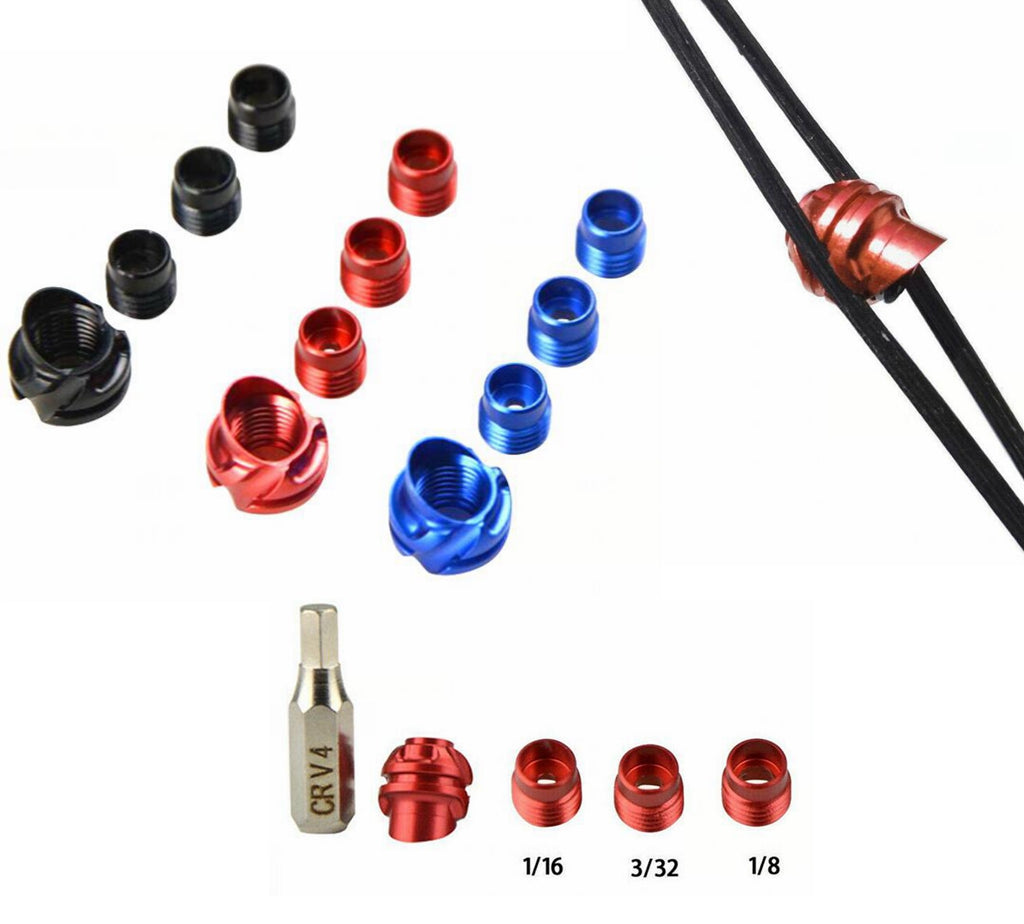 NEW ALUMINIUM PEEP SIGHT set FOR COMPOUND BOW -Angle 37°/45°  - 3 COLOURS