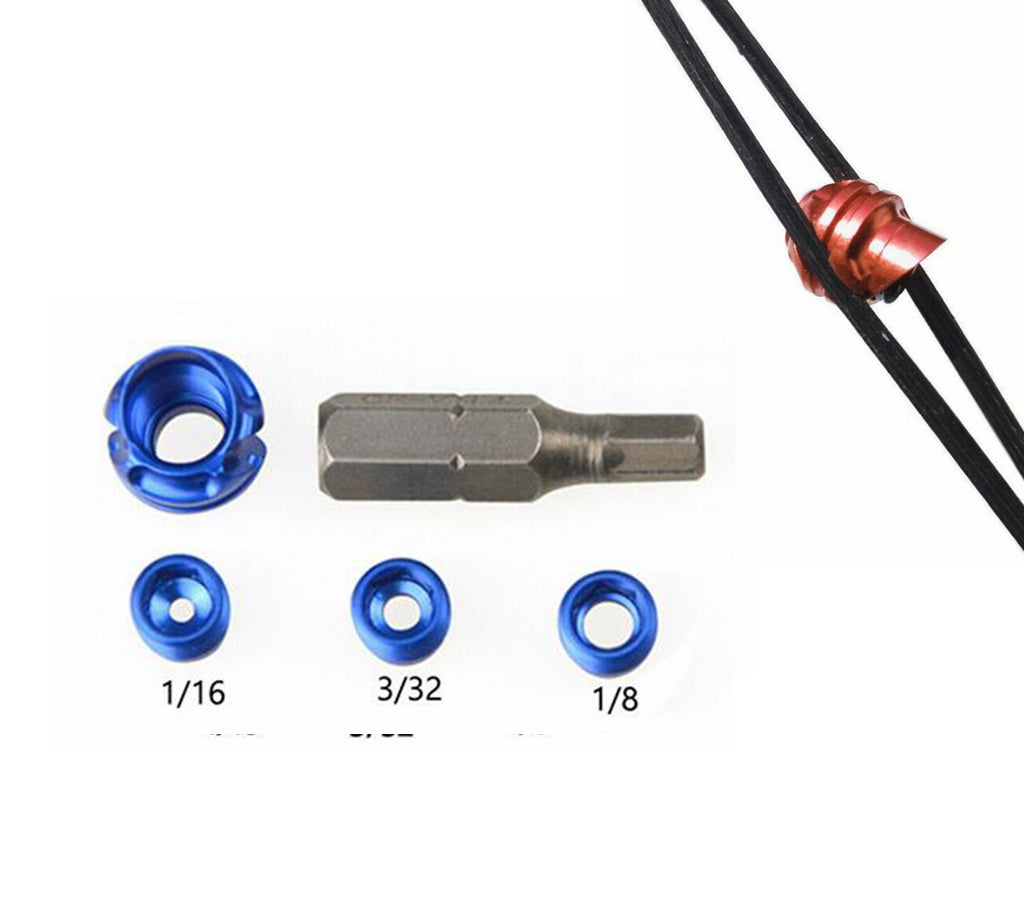 NEW ALUMINIUM PEEP SIGHT set FOR COMPOUND BOW -Angle 37°/45°  - 3 COLOURS