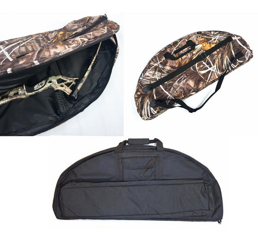 Compound Bow bag Archery Arrows Carry Bag Case with ARROW HOLDER Black/Camo