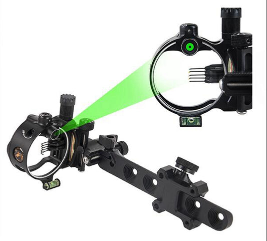 ARCHQUICK Micro Adjustable Bow Sight 5 pin Retina Lock alignment Tech S/L BAR