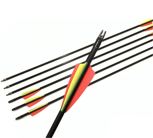 New 12 x 31.5" Fiberglass Arrows 15-60lbs Removable Tip Compound & Recurve bow