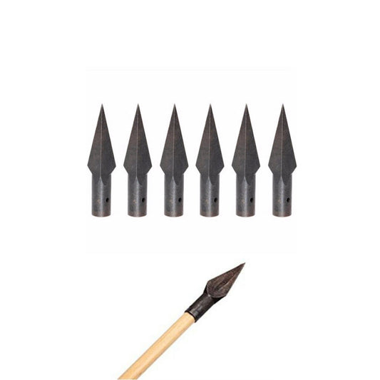 Archery Hunting - Glue-On 145gr Broadheads 8mm 3 Blade for Wood Bamboo Shafts