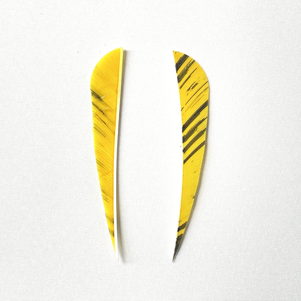 ARCHQUICK 4" Parabolic Camo RW Turkey Feather 12pack 7 Colours Fletching Vanes