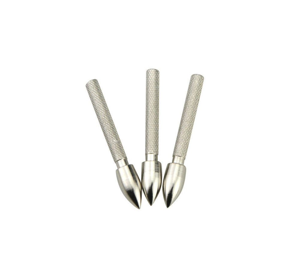 12x Archery Arrow Heads Tips Glue in Field Points for Shafts ID 4.2mm OD 6mm