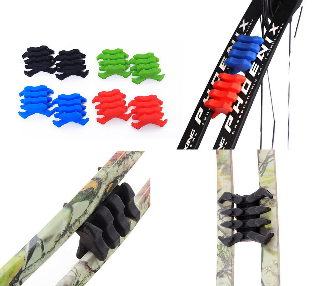 2x Compound Bow Limbs Damper Stabilizer Damper Silencer Hunting Target 4 Colours