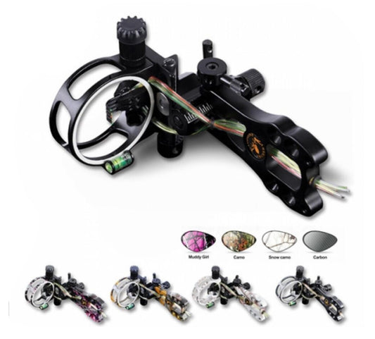 Compound Bow Sight 5 pin RH & LH  Archery Hunting Led Light Tool-Less