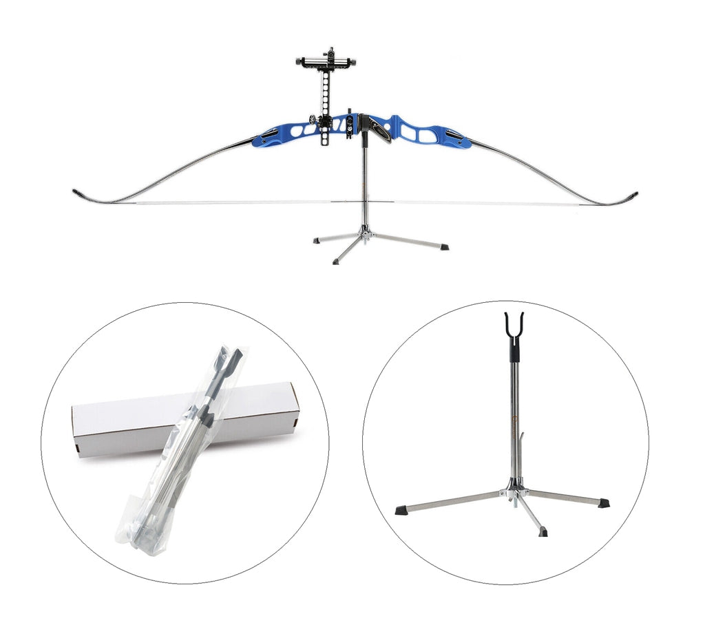 ARCHERY Bow Stand Stainless Steel for Recruve Bow Longbow Compound Bow