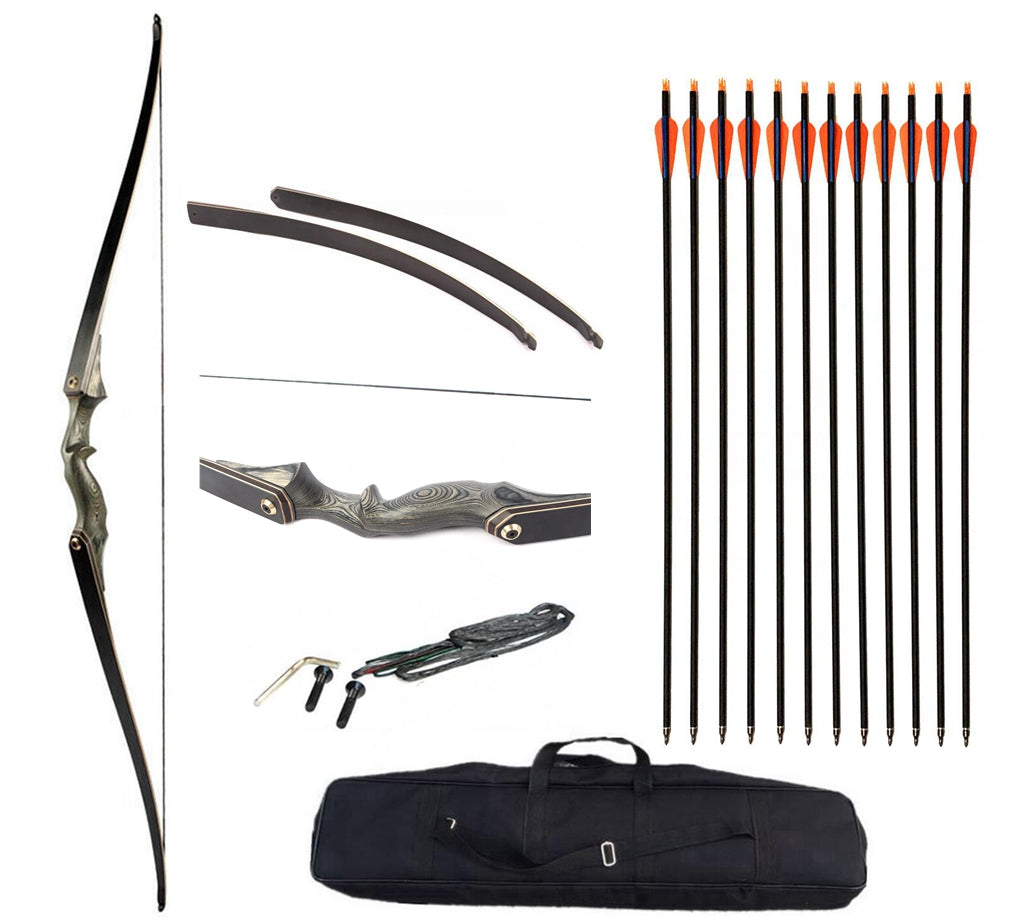 Junxing BHunter 60″ Take Down Long bow Right / Left Hand Hunting Bow