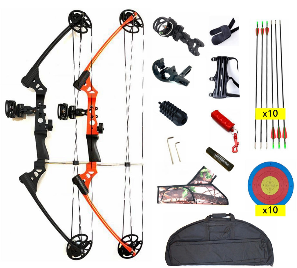 JunXing Youth Compound Bow 10-20lbs for Kids Teenager Junior Target Hunting