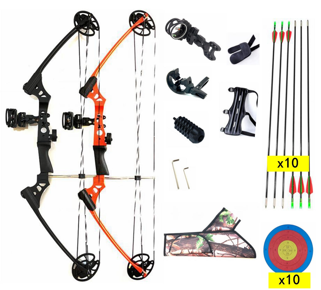 JunXing Youth Compound Bow 10-20lbs for Kids Teenager Junior Target Hunting