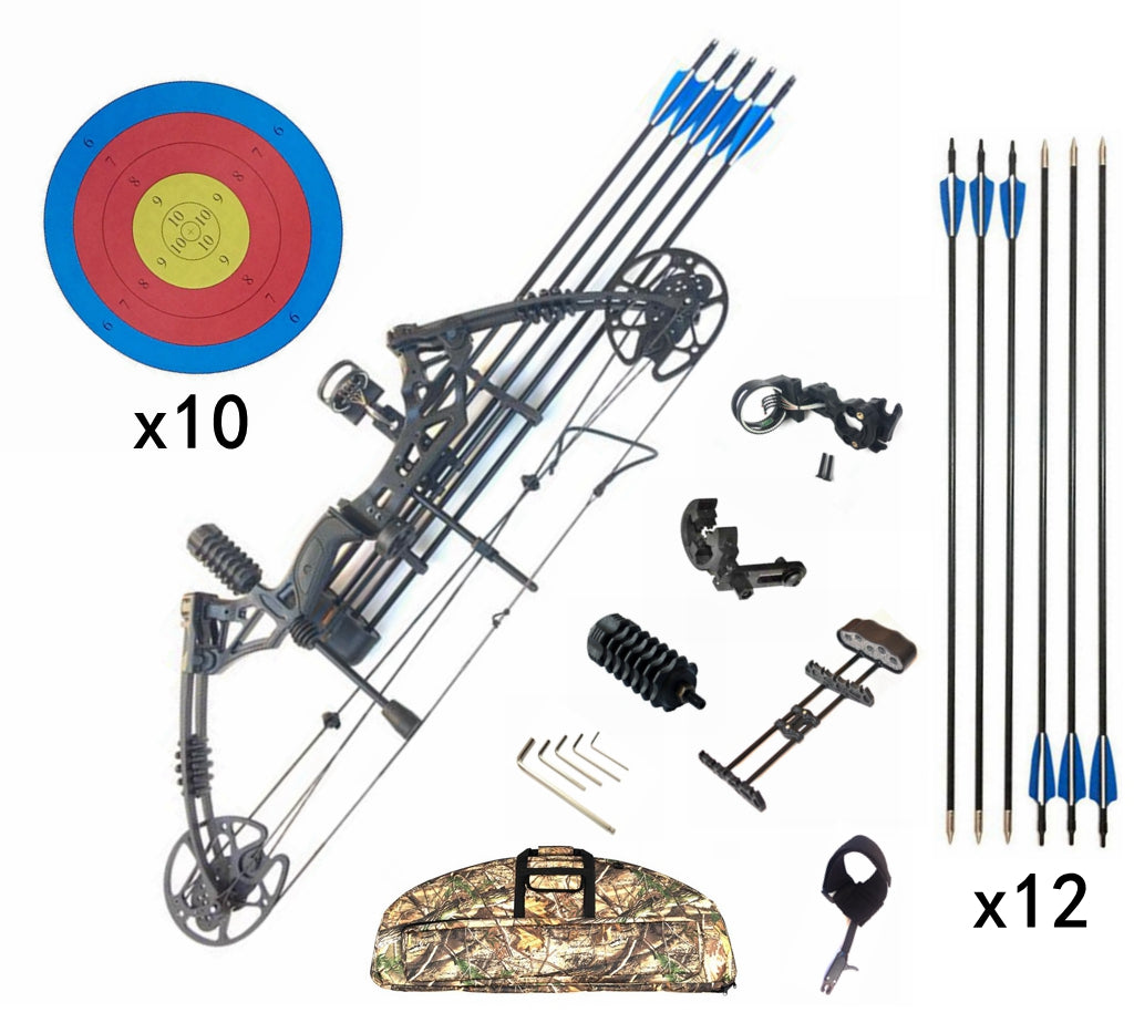 Compound Bow 20-60lbs Archery Bow Hunting Target Shooting Right / Left Handed