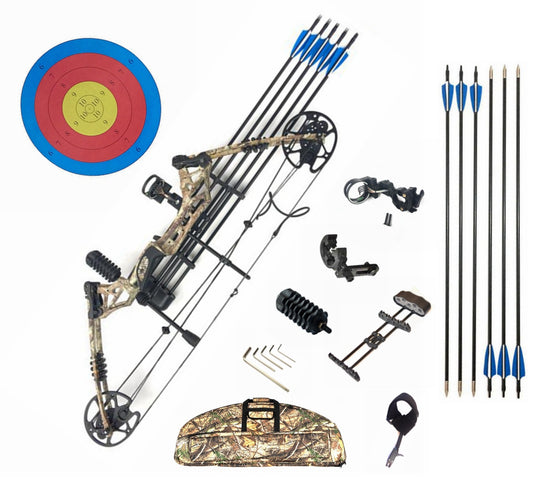 Compound Bow 20-60lbs Archery Bow Hunting Target Shooting Right / Left Handed