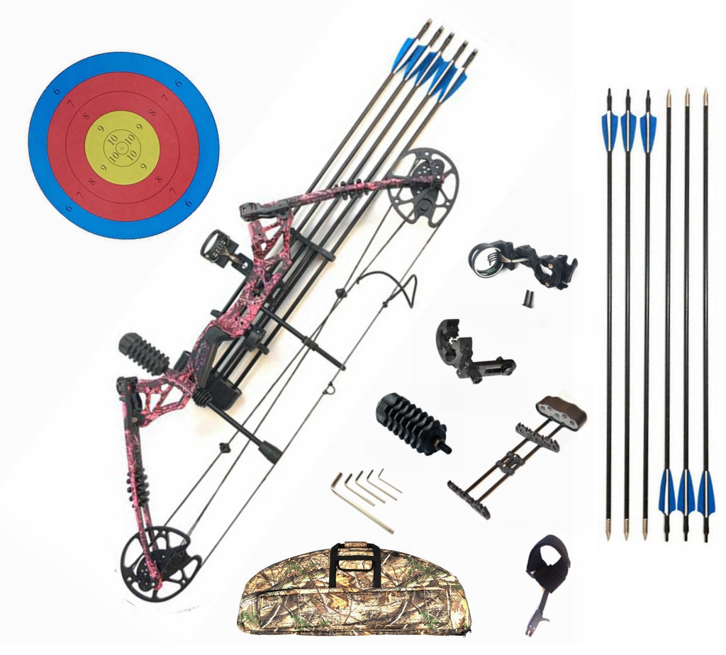 Compound Bow 20-60lbs Archery Bow Hunting Target Shooting Right / Left Handed