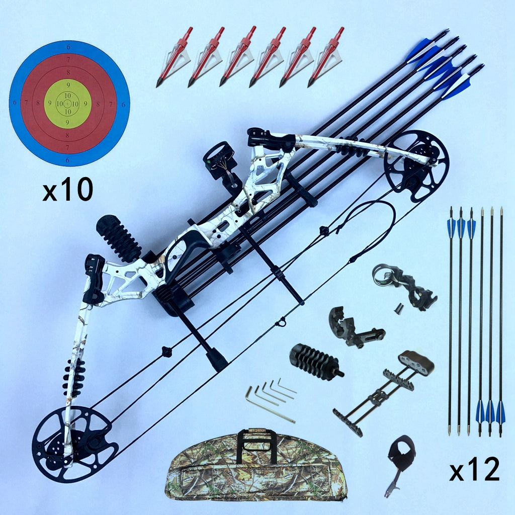 Compound Bow 20-60lbs Archery Bow Hunting Target Shooting Right / Left Handed