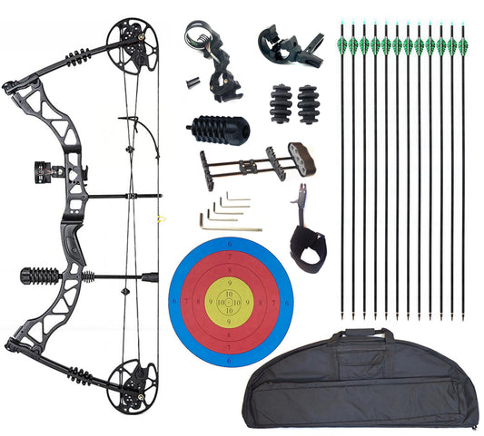 KM Compound Bow 30-65lbs Adjustable For Archery Target Hunting