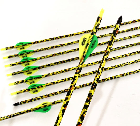 ARCHERY Carbon Arrows 12x31.5" Camo for Hunting Target COMPOUND RECURVE BOW