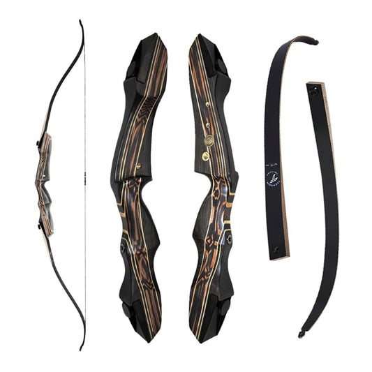 Tachyon Archery Takedown Recurve Bow 62inch 25-60lb RH Hunting and Target