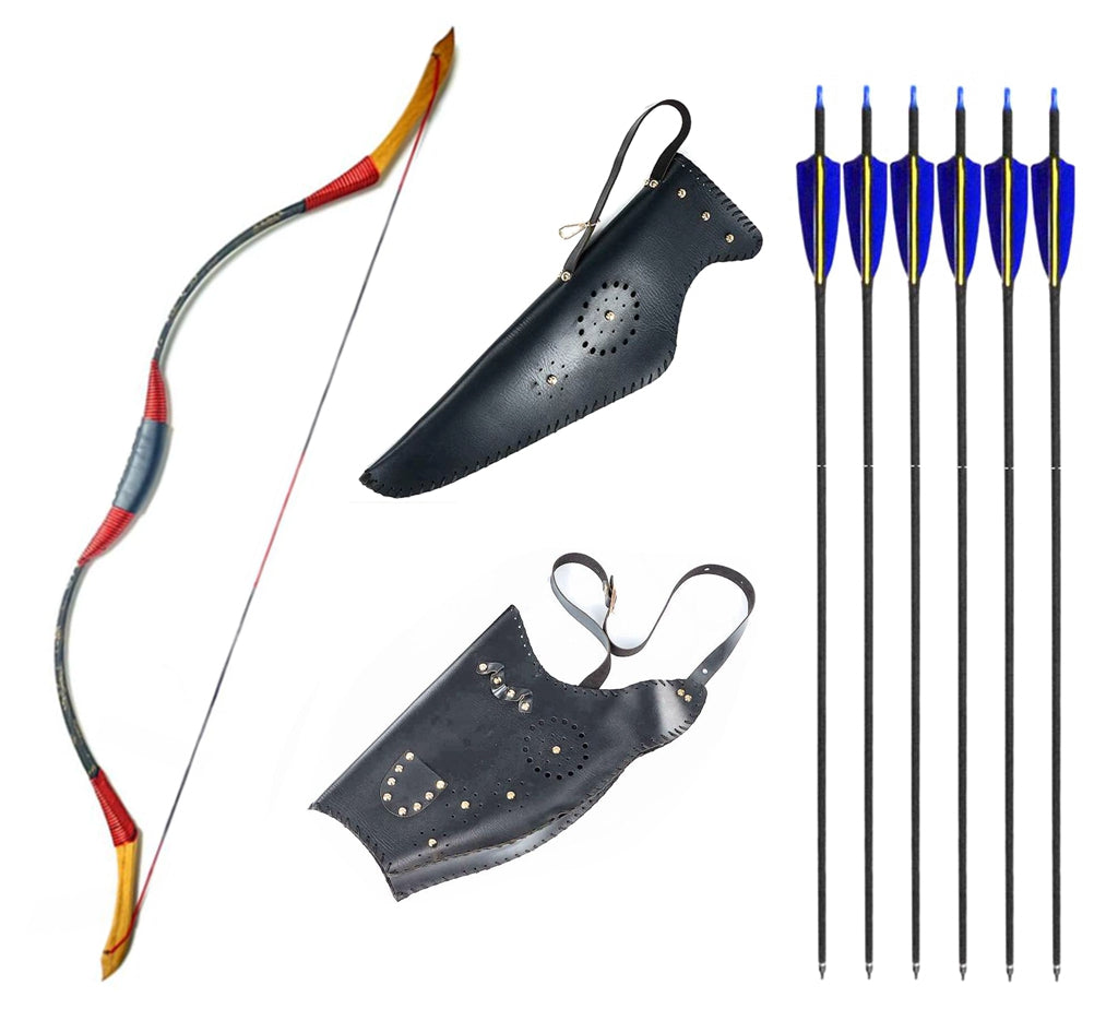 ARCHQUICK Traditional Bow Recurve bow RH/LH for Hunting Target Shooting Longbow