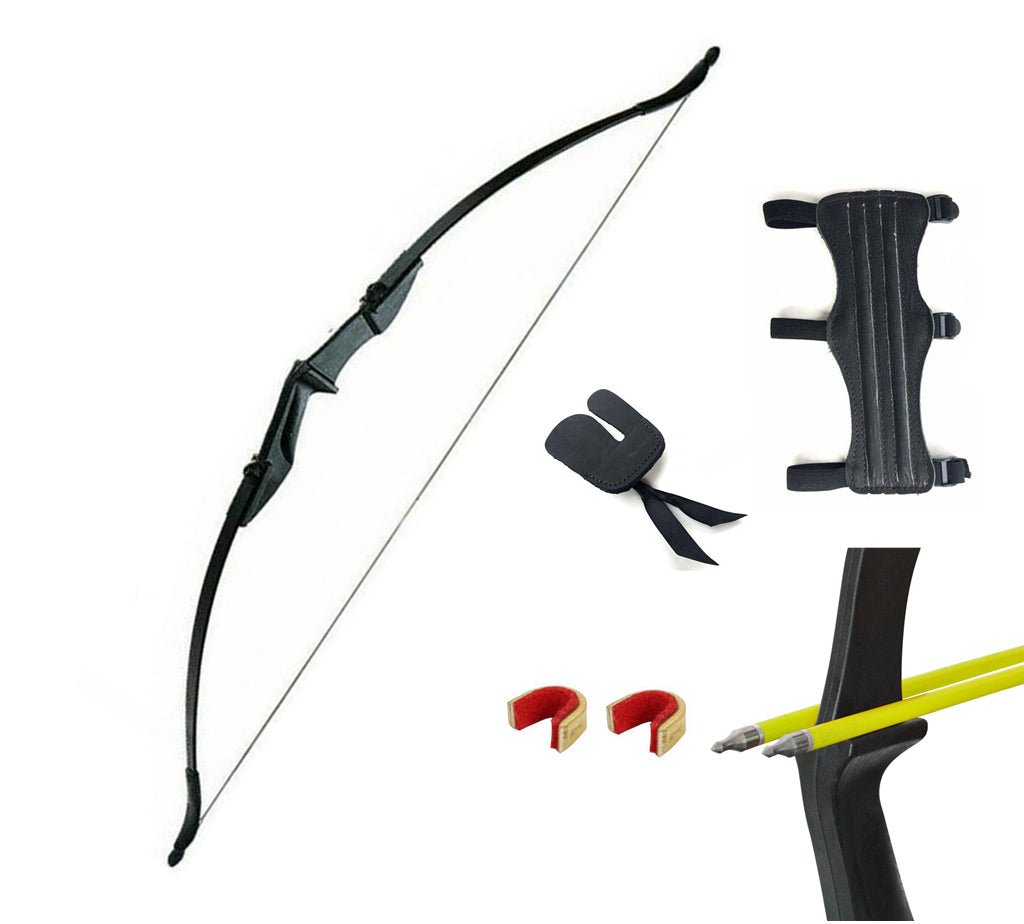 20/30/40lbs 57" Archery Hunting Takedown Recurve Bow RH/LH for Target Practice