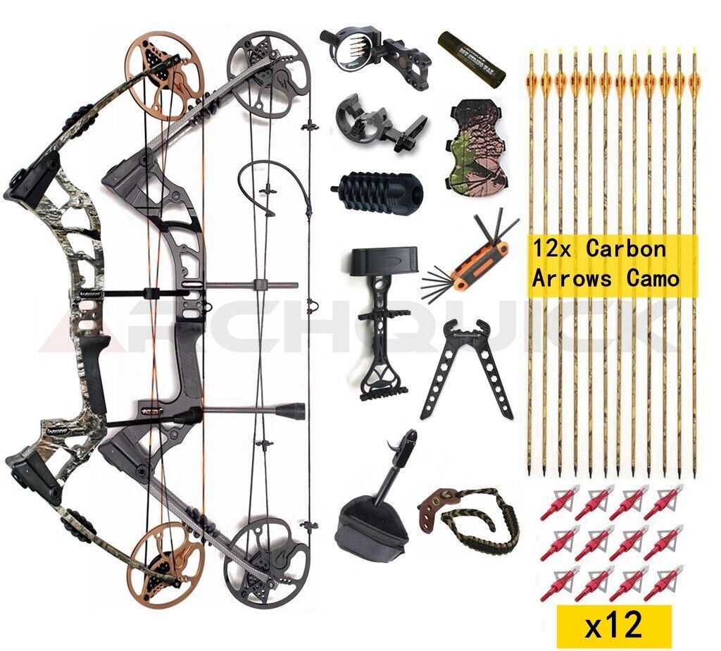 Junxing Archery GT70 Compound Hunting Bow Target 0-75lb 325FPS RTS Package