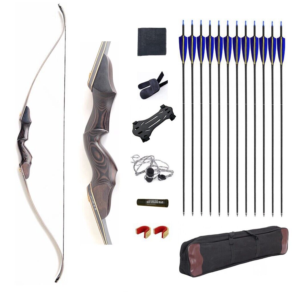 Junxing 60" BHunter GT D63 Black Takedown Recurve 30-60lb Hunting Target