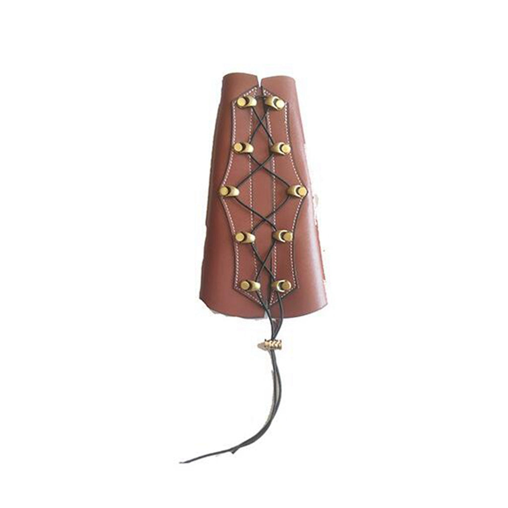 New Leather Archery Wrist Arm Guard Compound Recurve Bow Arm Protection	Brown