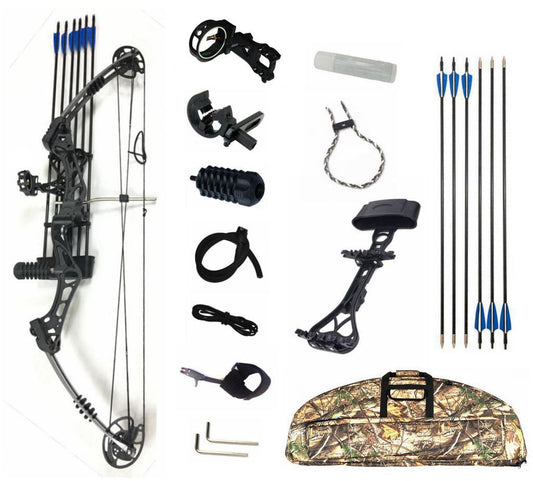 JunXing 40-50lbs Compound Bow KIT Archery Bow HUNTING TARGET Shooting Luxury Package