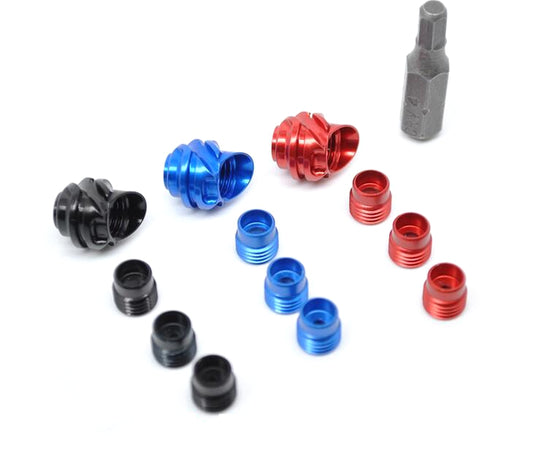 NEW ALUMINIUM PEEP SIGHT set FOR COMPOUND BOW -Angle 37°/45°  - 3 COLOURS