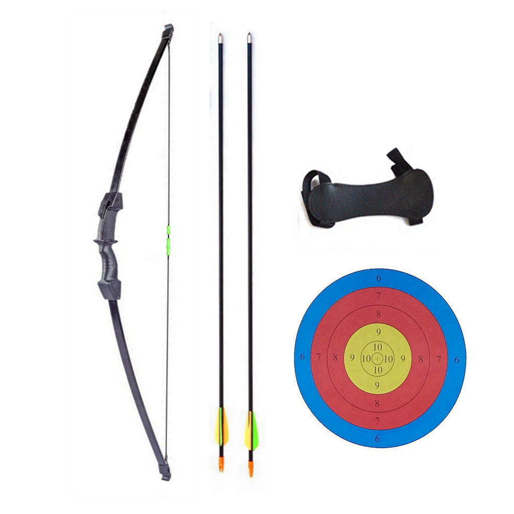 NEW 15 LBS Junior Kids Long Bow 3 Colour ARCHERY HUNTING AND TARGET Practice SET