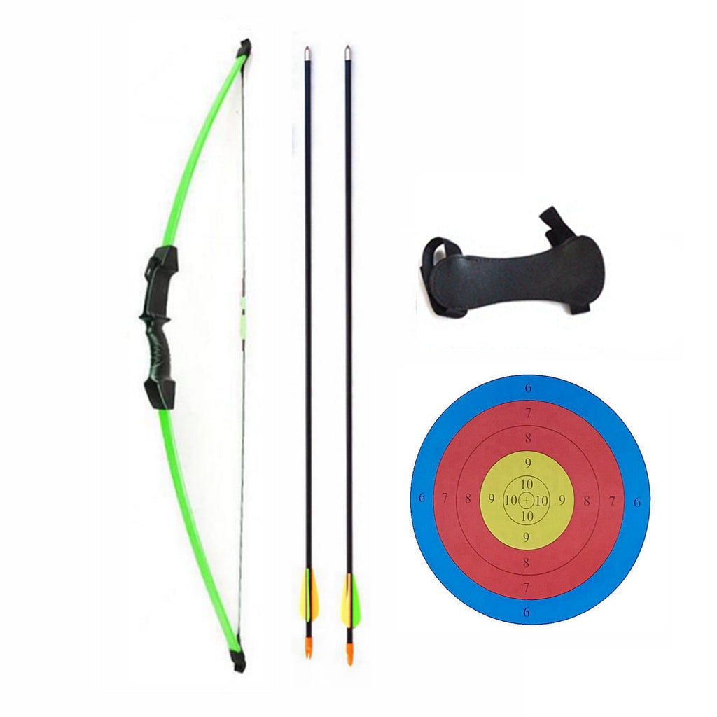 NEW 15 LBS Junior Kids Long Bow 3 Colour ARCHERY HUNTING AND TARGET Practice SET