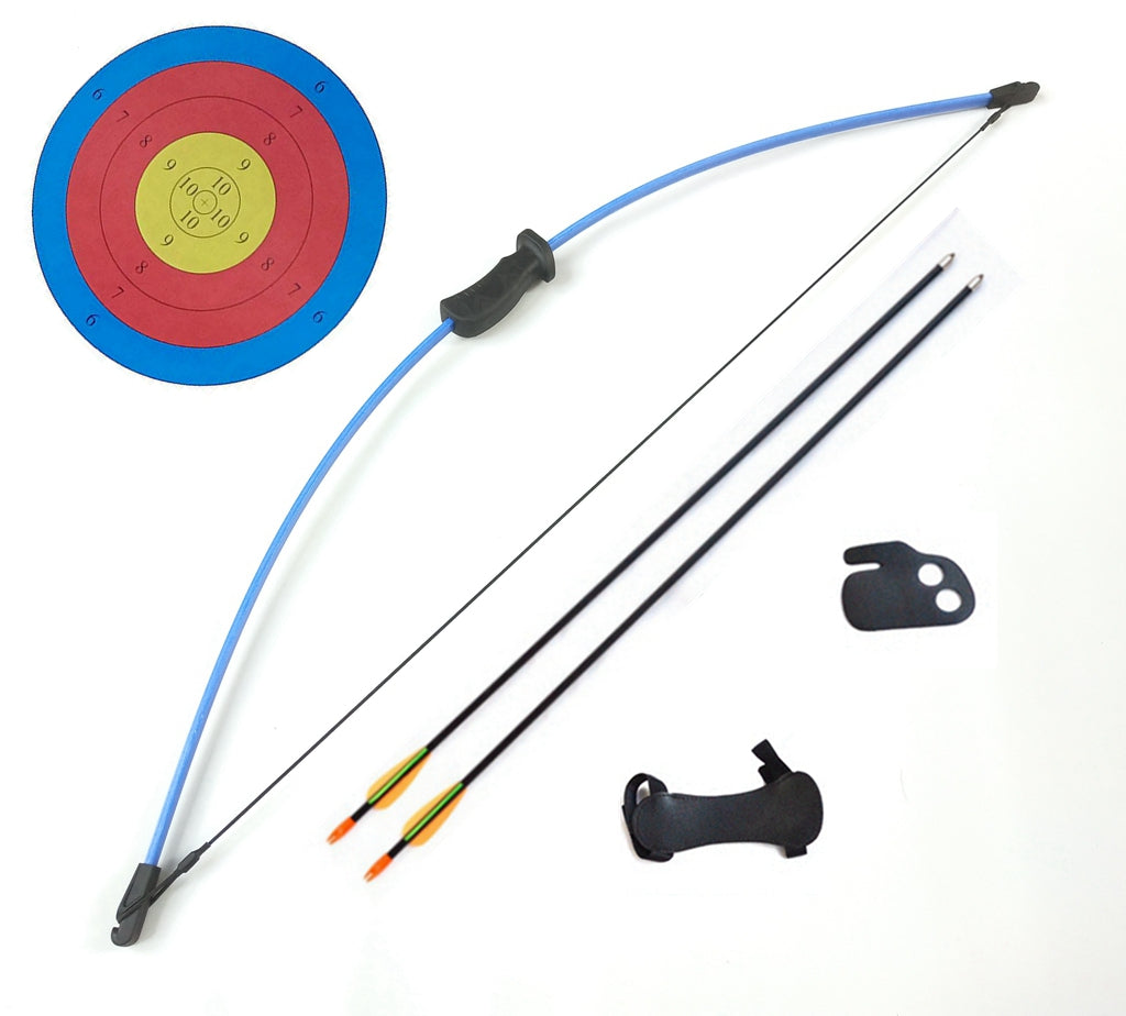 JunXing Archery Kids Bow 36" 10 LBS JUNIOR Long Bow & Arrow Recurve Archery Target Youth