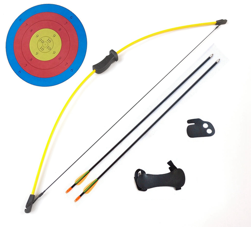 JunXing Archery Kids Bow 36" 10 LBS JUNIOR Long Bow & Arrow Recurve Archery Target Youth