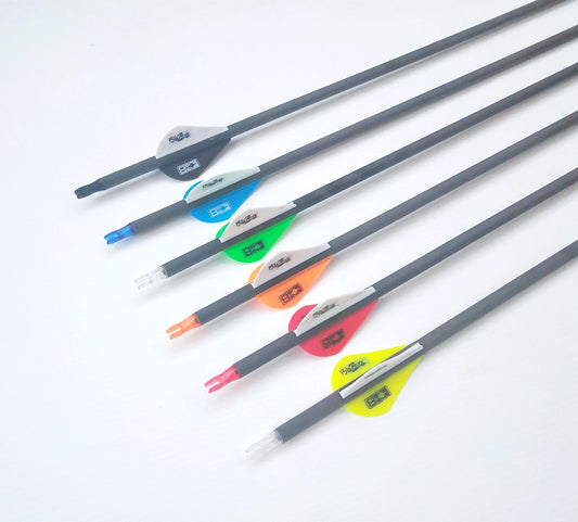 New 12 X 31.5" Pure CARBON ARROWS Spine 340 400 COMPOUND / RECURVE BOW Hunting