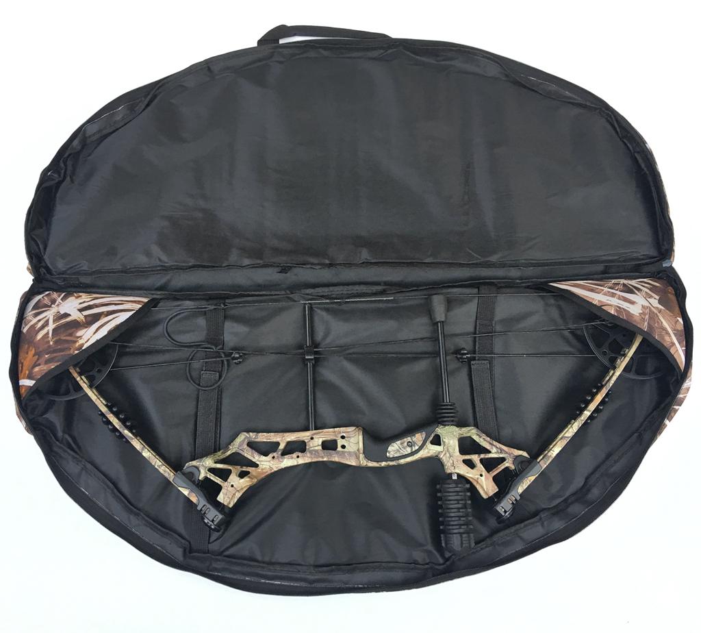 Compound Bow bag Archery Arrows Carry Bag Case with ARROW HOLDER Black/Camo