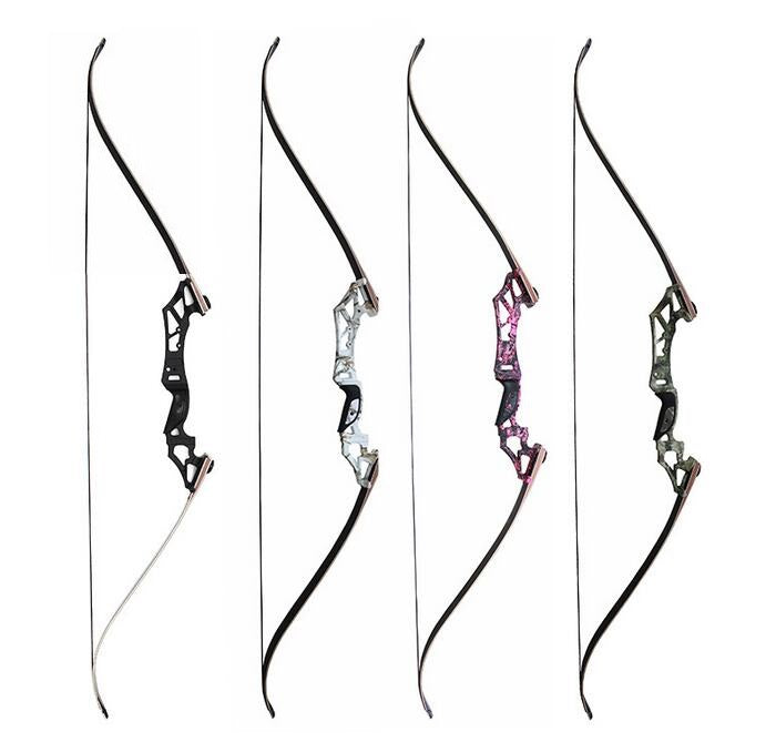 New Recurve Bow Set Q103 Archery Takedown  60 Inch Target Hunting 30-60lbs R/H